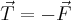 \vec T = -\vec F