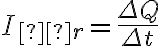 I_{śr}=\frac{\Delta Q}{\Delta t}