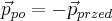 \vec{p}_{po}=-\vec{p}_{przed}
