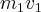 m_1 v_1